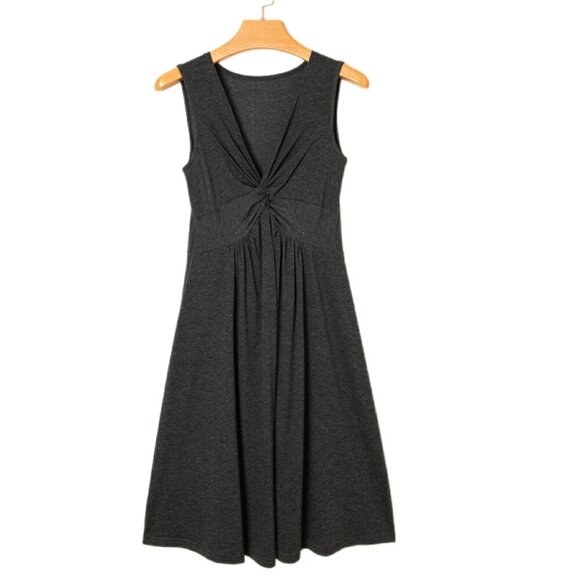 โจ Carbon Grey Twist Front Sleeveless Dress โ Size M ๐ค - Picture 3 of 4